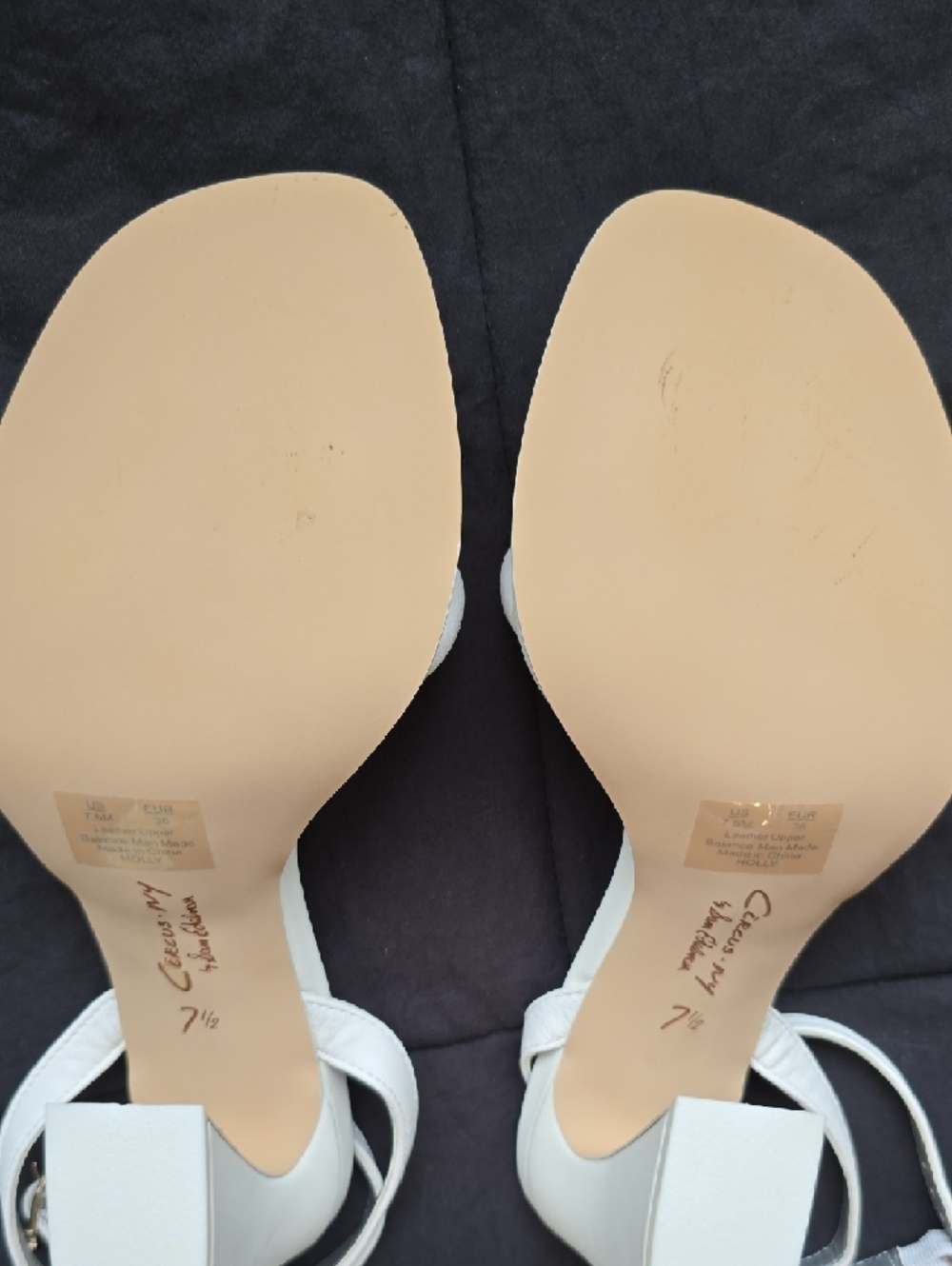 Circus by Sam Edelman Holly Bright White Strappy Block Heel Sandals - Picture 4 of 15